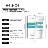 60ML Keratin Hair Straightening Cream Professional Damaged Treatment Faster Smoothing Curly Hair Care Protein Correction Cream